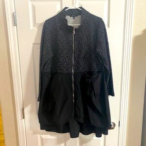 Comfy Black tweed tunic/dress.